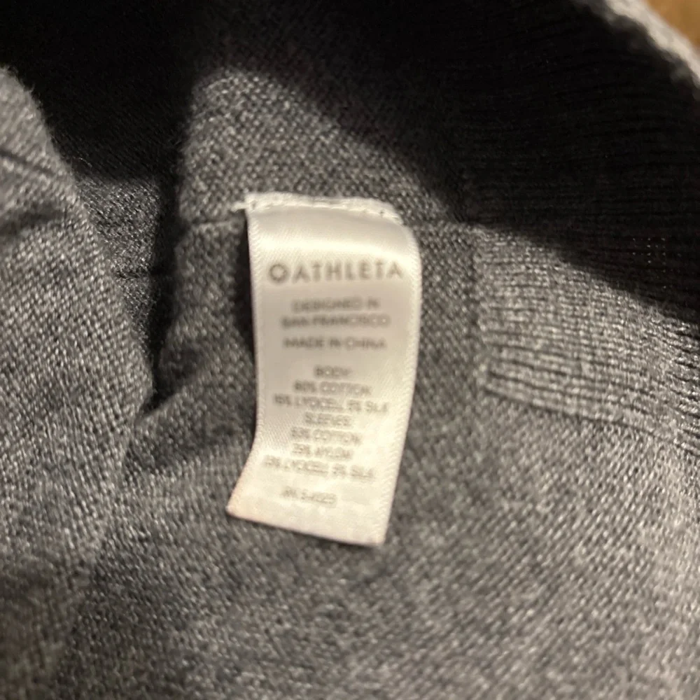 Athleta Hi-Low Faux Wrap Back Sweater Women’s Size XS Oversized Long Sleeve - Picture 8 of 10